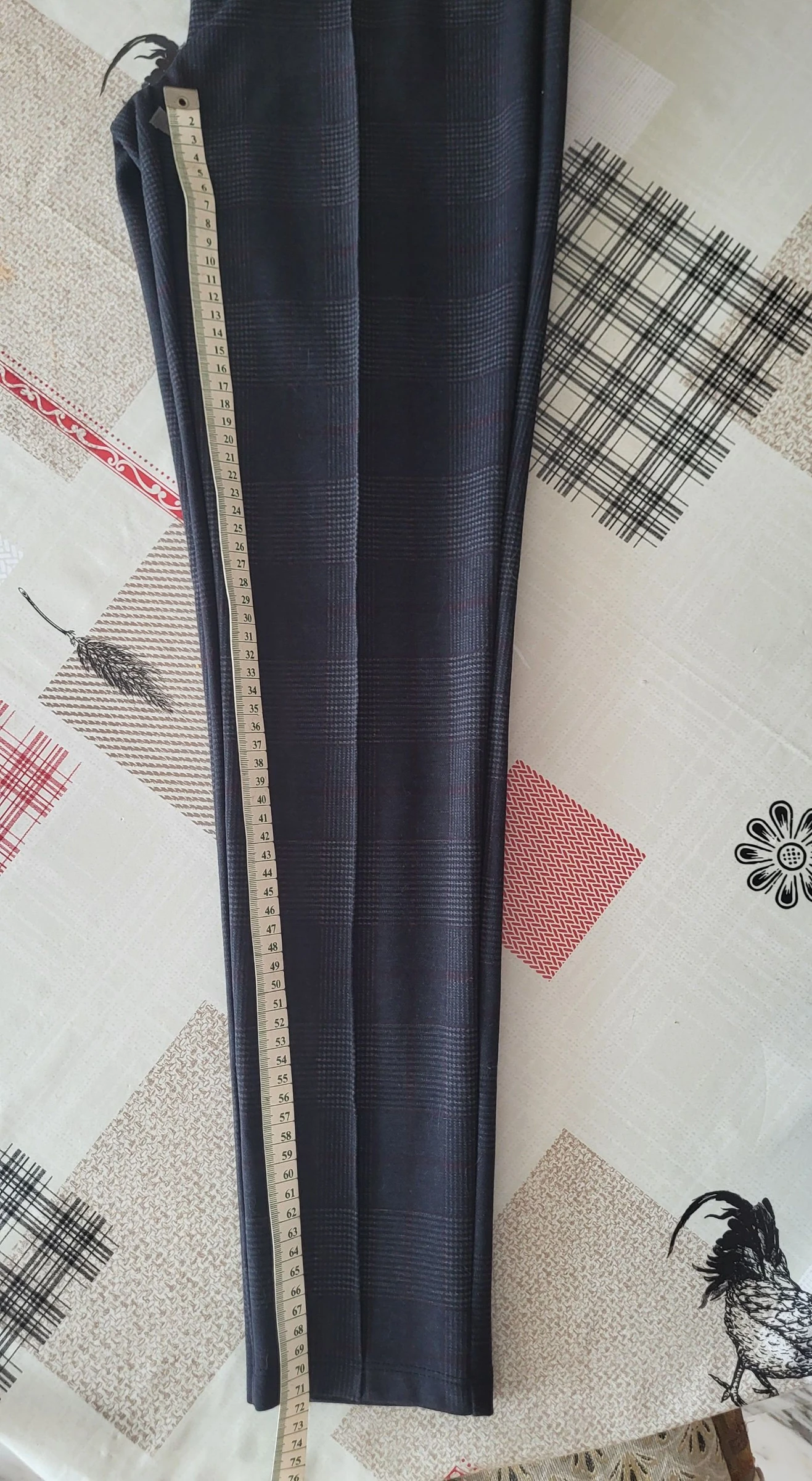 Yessica de C&A Pantalon / Legging TFr40/TL- Cinza com Quadros Escoceses -Tamanho Elástico Novo – photo 15
